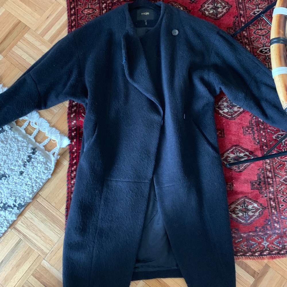 MAJE oversized wool coat